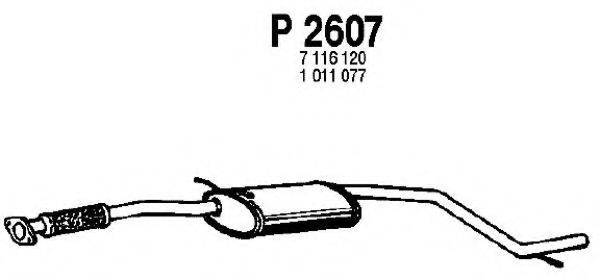 Середній глушник вихлопних газів FENNO P2607