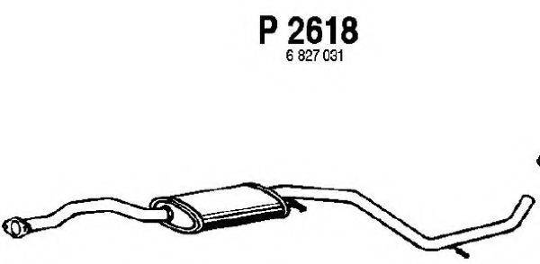 Середній глушник вихлопних газів FENNO P2618
