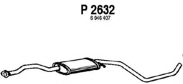 FENNO P2632 Средний глушитель выхлопных газов