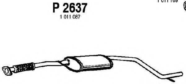 FENNO P2637 Середній глушник вихлопних газів