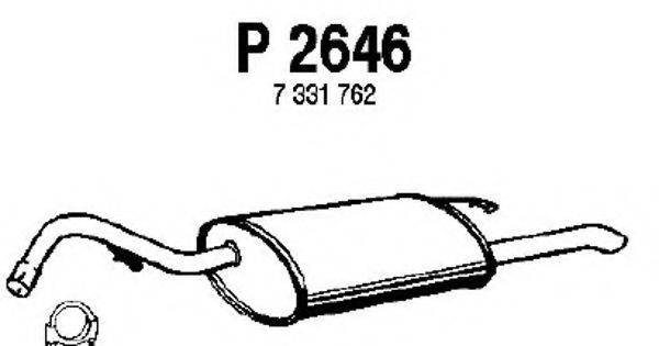 FENNO P2646 Глушитель выхлопных газов конечный