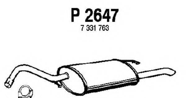 Глушитель выхлопных газов конечный FENNO P2647