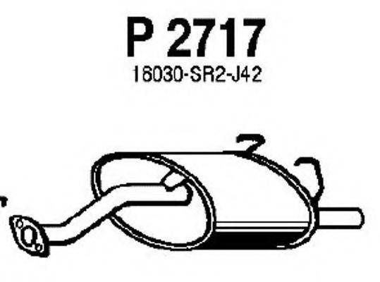 Глушитель выхлопных газов конечный FENNO P2717