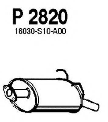FENNO P2820 Глушник вихлопних газів кінцевий