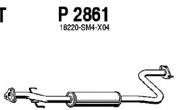 FENNO P2861 Средний глушитель выхлопных газов