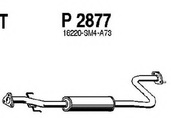 FENNO P2877 Средний глушитель выхлопных газов