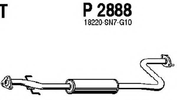 Средний глушитель выхлопных газов FENNO P2888