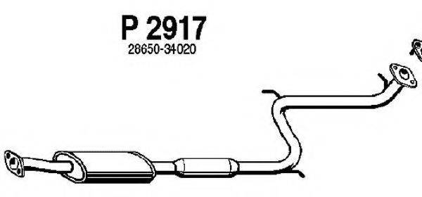 FENNO P2917 Средний глушитель выхлопных газов