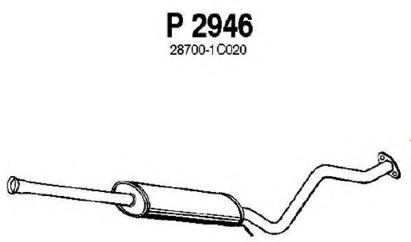 FENNO P2946 Середній глушник вихлопних газів