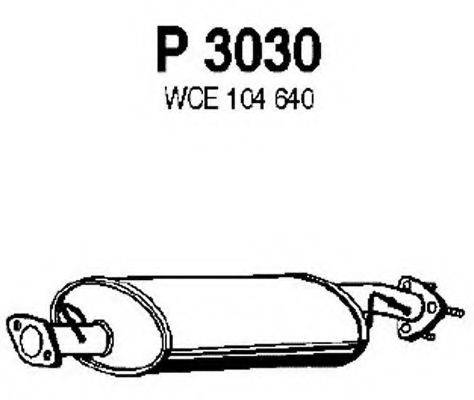 FENNO P3030 Середній глушник вихлопних газів