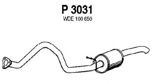 Глушитель выхлопных газов конечный FENNO P3031