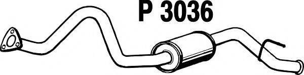 FENNO P3036 Глушник вихлопних газів кінцевий