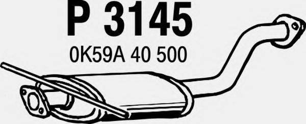 FENNO P3145 Середній глушник вихлопних газів