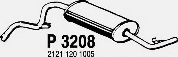 FENNO P3208 Глушитель выхлопных газов конечный
