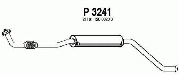 FENNO P3241 Средний глушитель выхлопных газов