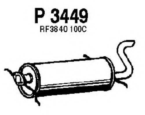 FENNO P3449 Глушитель выхлопных газов конечный