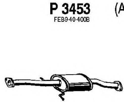 FENNO P3453 Средний глушитель выхлопных газов