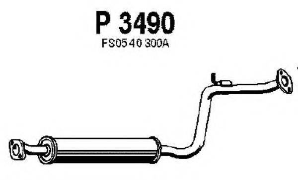 FENNO P3490 Средний глушитель выхлопных газов