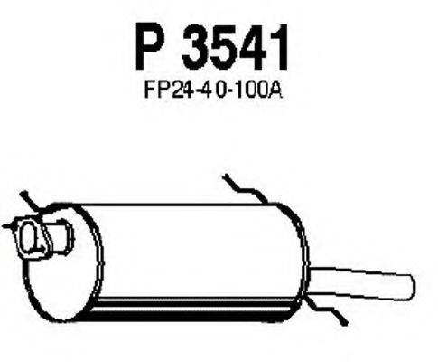 Глушитель выхлопных газов конечный FENNO P3541