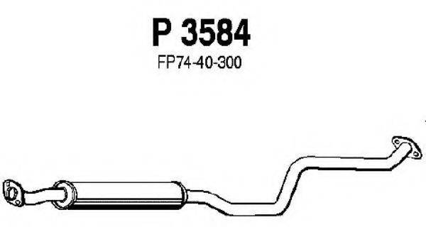 FENNO P3584 Середній глушник вихлопних газів