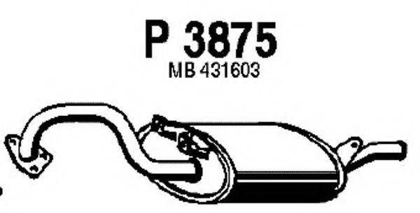FENNO P3875 Глушитель выхлопных газов конечный