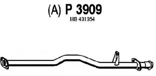 Средний глушитель выхлопных газов FENNO P3909