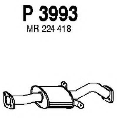 FENNO P3993 Середній глушник вихлопних газів