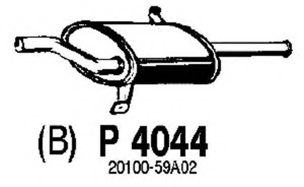 FENNO P4044 Глушитель выхлопных газов конечный