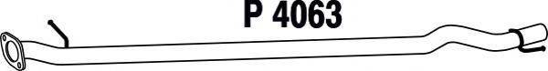 FENNO P4063 Средний глушитель выхлопных газов