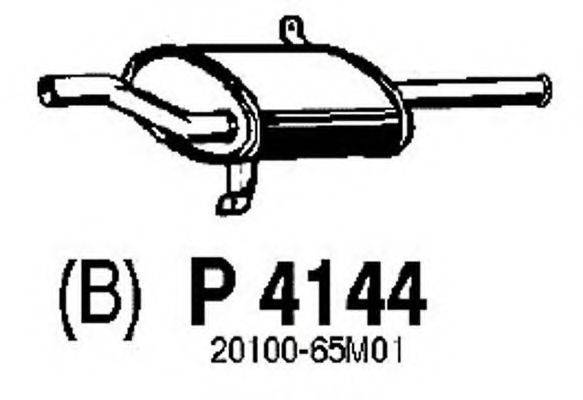 FENNO P4144 Глушник вихлопних газів кінцевий