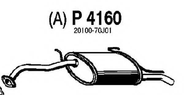 FENNO P4160 Глушитель выхлопных газов конечный