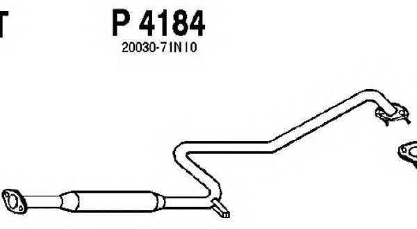 FENNO P4184 Средний глушитель выхлопных газов