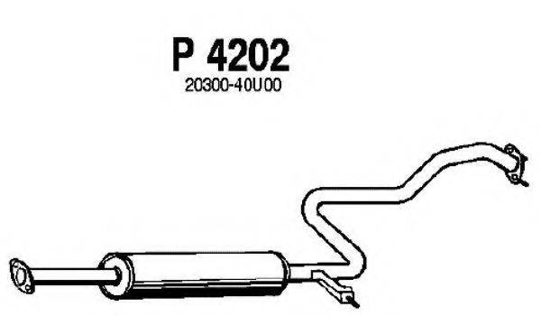 FENNO P4202 Середній глушник вихлопних газів