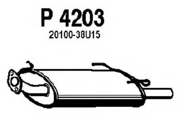 FENNO P4203 Глушник вихлопних газів кінцевий
