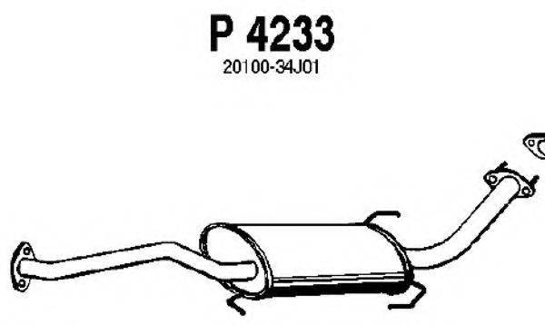 Середній глушник вихлопних газів FENNO P4233