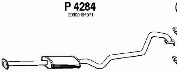 FENNO P4284 Средний глушитель выхлопных газов