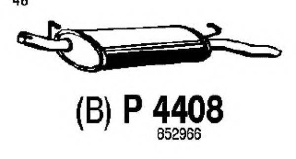 FENNO P4408 Глушник вихлопних газів кінцевий