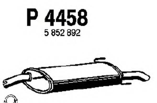 FENNO P4458 Глушник вихлопних газів кінцевий