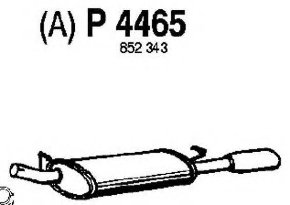 FENNO P4465 Глушитель выхлопных газов конечный