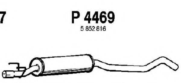 FENNO P4469 Середній глушник вихлопних газів