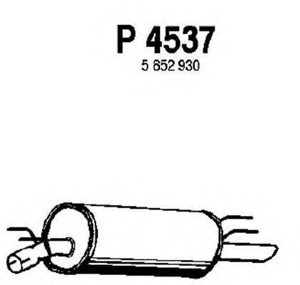 Глушитель выхлопных газов конечный FENNO P4537