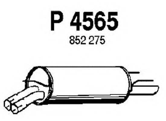Глушник вихлопних газів кінцевий FENNO P4565
