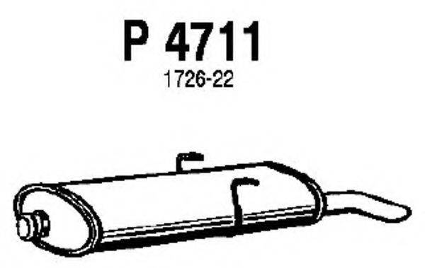 FENNO P4711 Глушитель выхлопных газов конечный