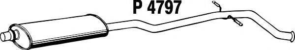 FENNO P4797 Середній глушник вихлопних газів
