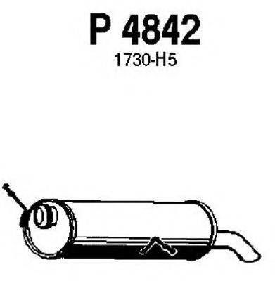 FENNO P4842 Глушитель выхлопных газов конечный