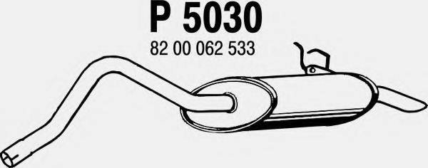 FENNO P5030 Глушитель выхлопных газов конечный