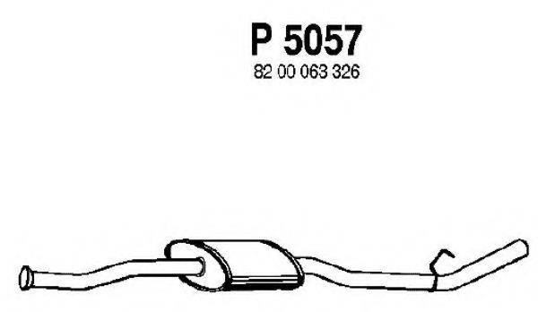 FENNO P5057 Середній глушник вихлопних газів