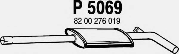 FENNO P5069 Средний глушитель выхлопных газов