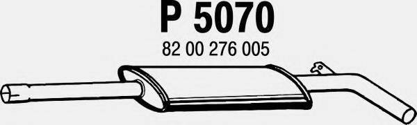 FENNO P5070 Середній глушник вихлопних газів