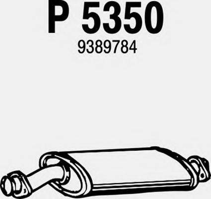 Средний глушитель выхлопных газов FENNO P5350